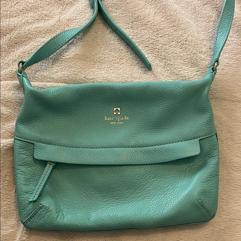 Kate Spade Blue Leather Shoulder Bag